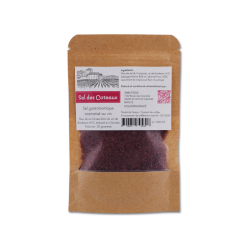 Sel de vin rouge en sachet de 50 grammes